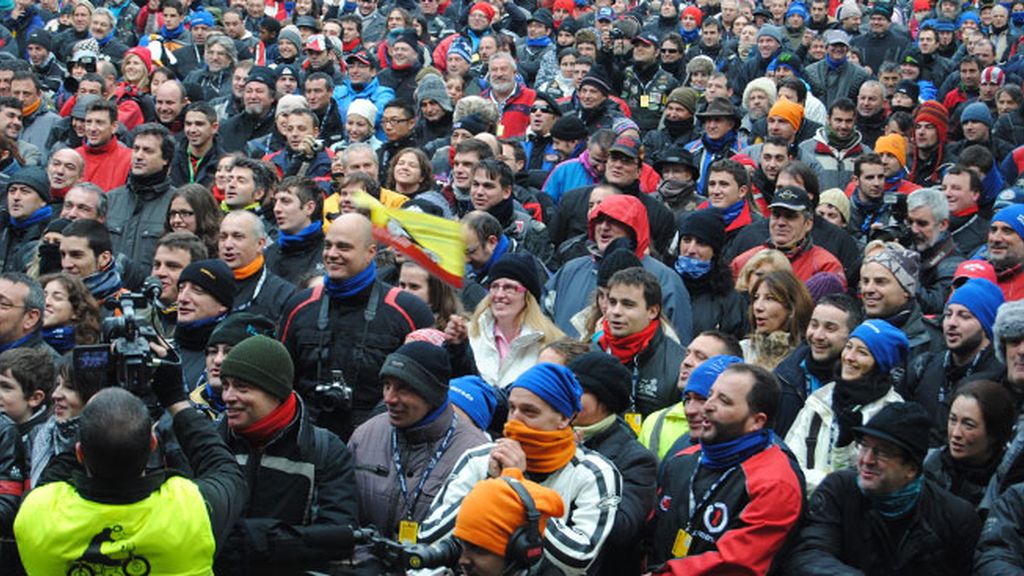 Concentración con el frío castellano