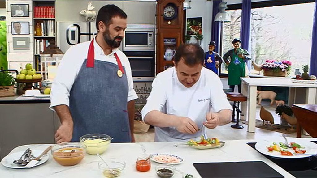 Martín Berasategui prepara ensalada de mango y aguacate 'Subijana'