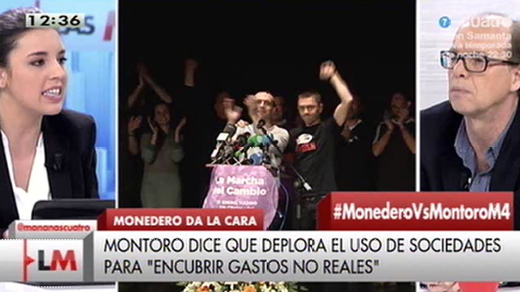 Irene Montero (Podemos): "Estamos a la vanguardia en transparencia"