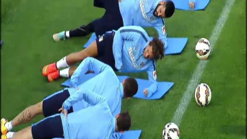 El Atlético ya entrena a las órdenes de Simeone