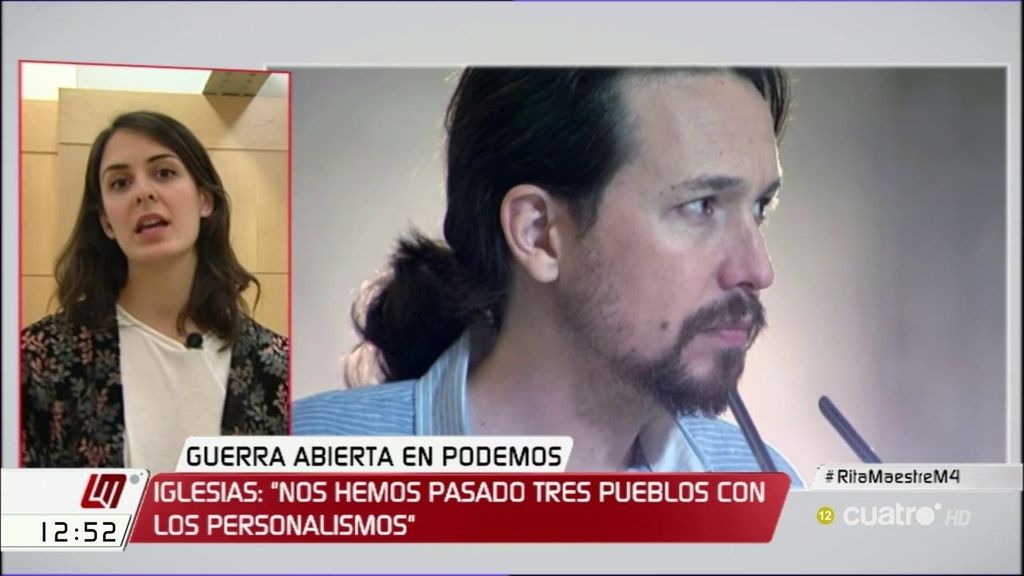 Rita Maestre apoya el cambio en Podemos propuesto por Pablo Iglesias