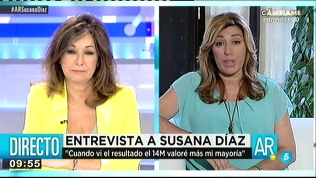 Susana Díaz: "Voy a ser generosa con todos los alcaldes, independientemente del color que sean"