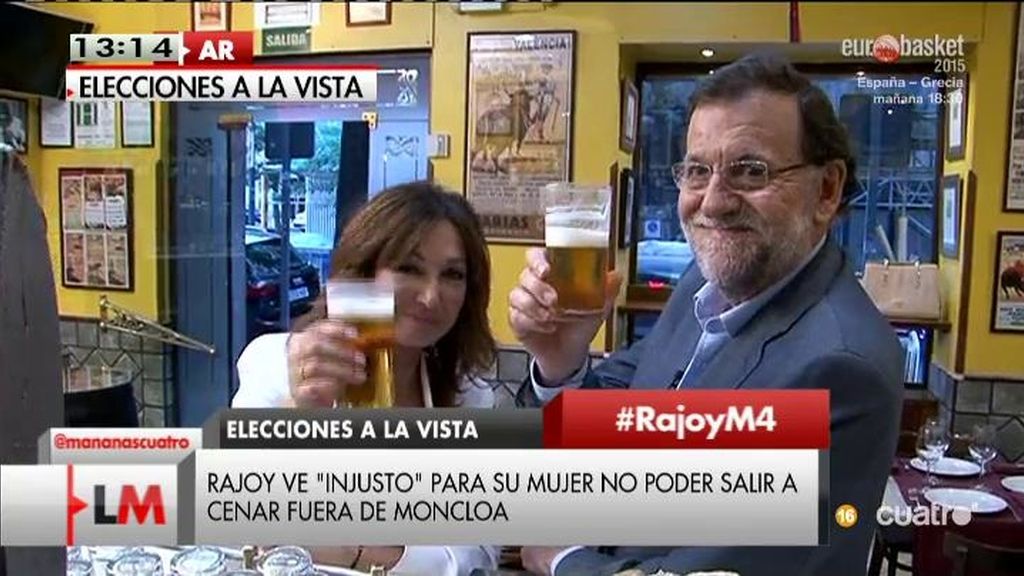 'Workbook', cañas, su perro Rico... Así han sido las 24 horas de Rajoy con AR