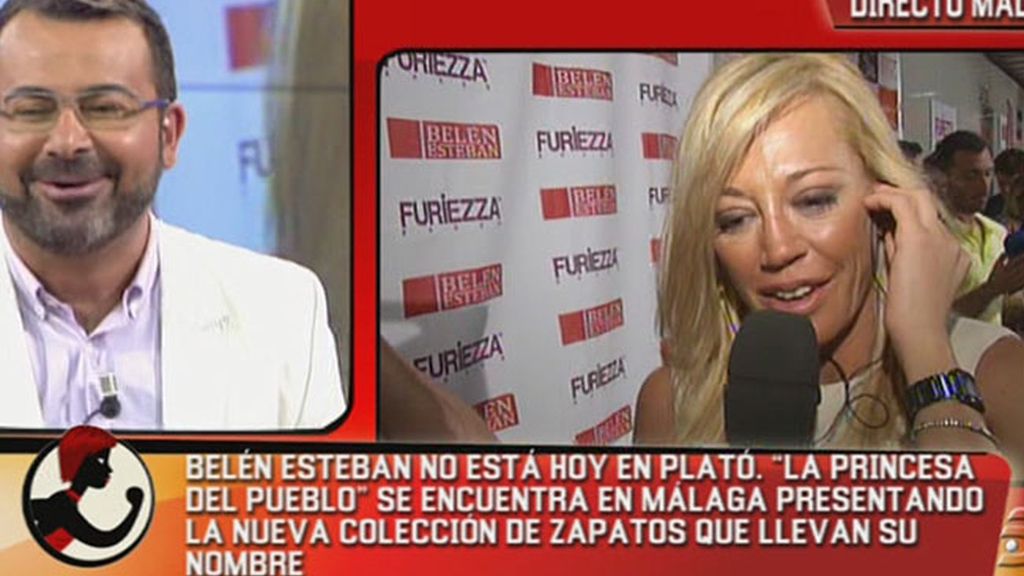 Belén Esteban presenta sus zapatos