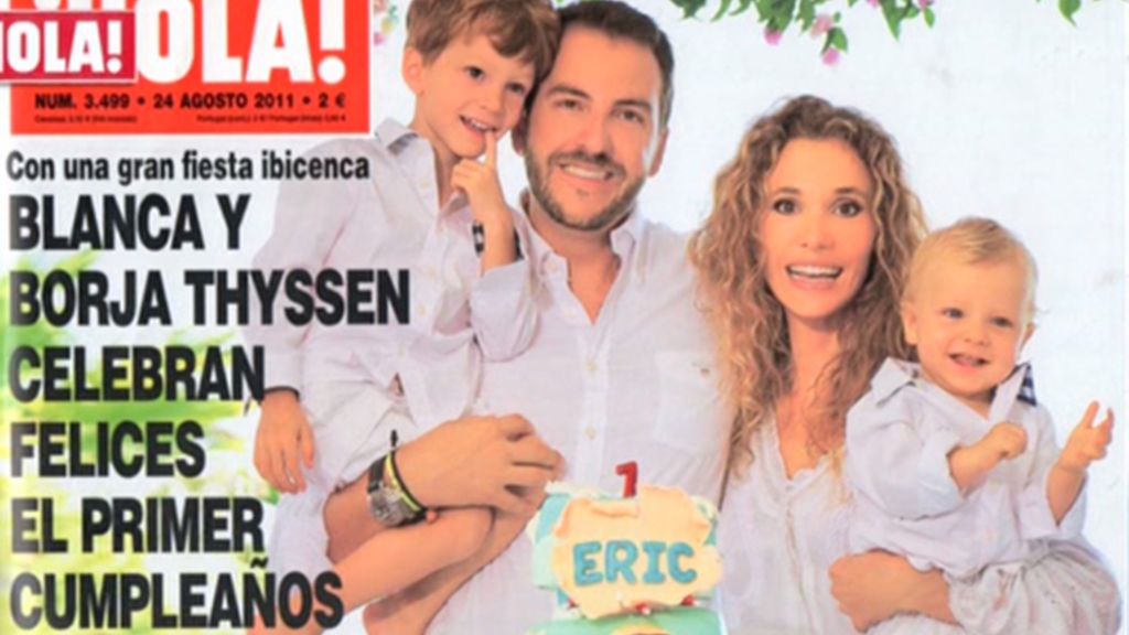 Borja Thyssen y Blanca Cuesta, celebran el cumpleaños de su hijo
