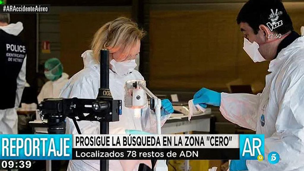 Los investigadores ya han aislado el ADN de 78 de los 150 pasajeros del Airbus