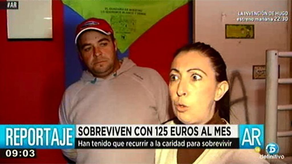 Rosalinda y Abel sobreviven con 128 euros: "Hay días que no hay para desayuno"