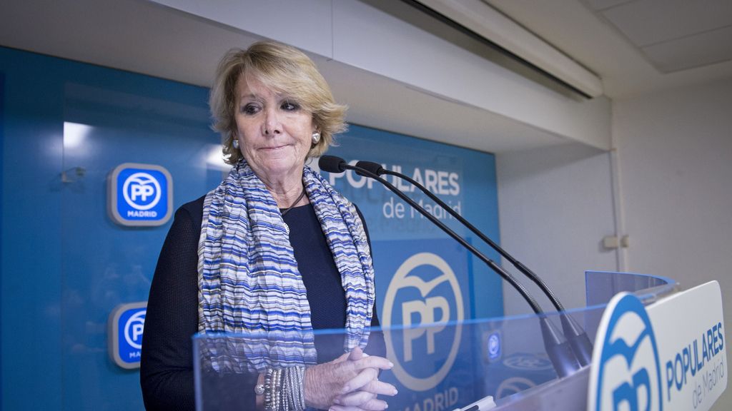 Esperanza Aguirre dimite como presidenta del PP de Madrid