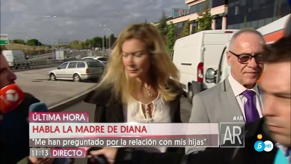 Diana López Pinel: "Mi marido vino  para poner nerviosa a Valeria"