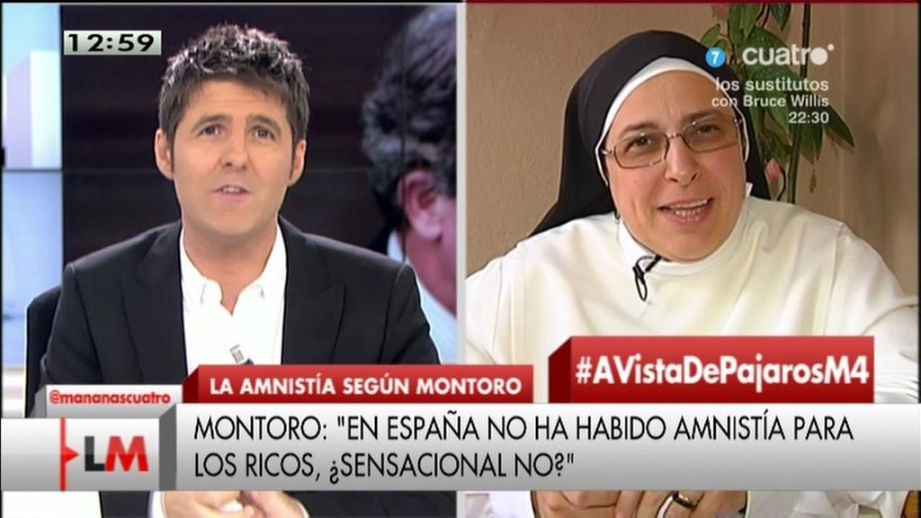 Sor Lucía Caram: “Montoro suelta siempre una risita en temas graves”