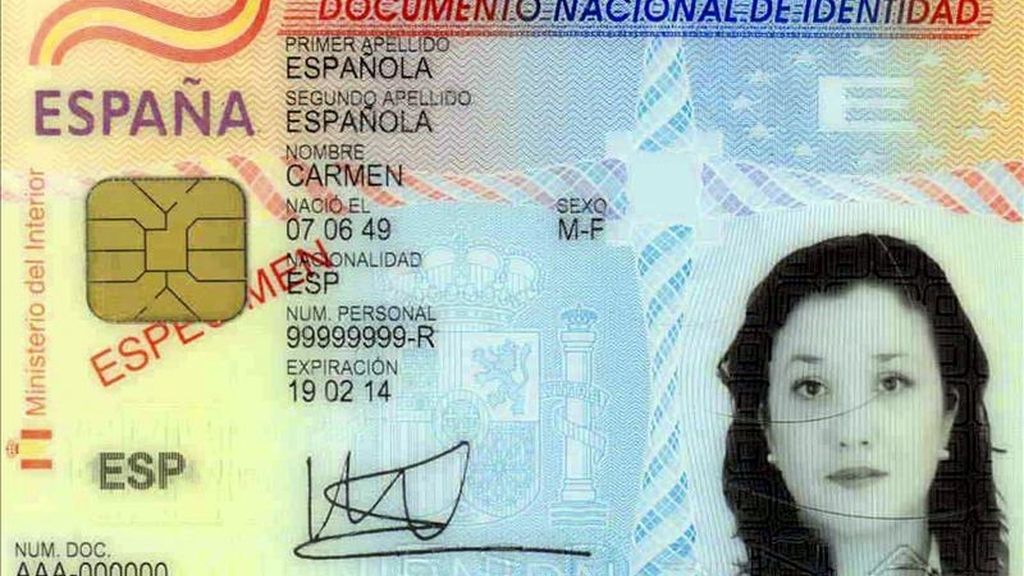 Imagen de un DNI electrónico. EFE/Archivo
