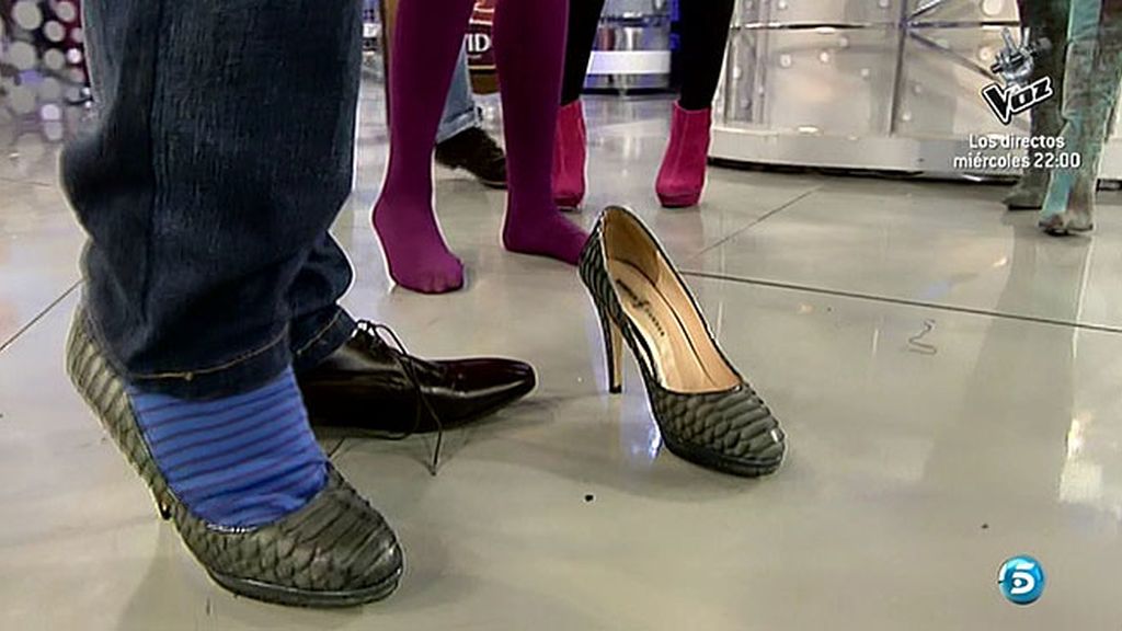 Jorge Javier Vázquez comprueba lo que es andar con tacones