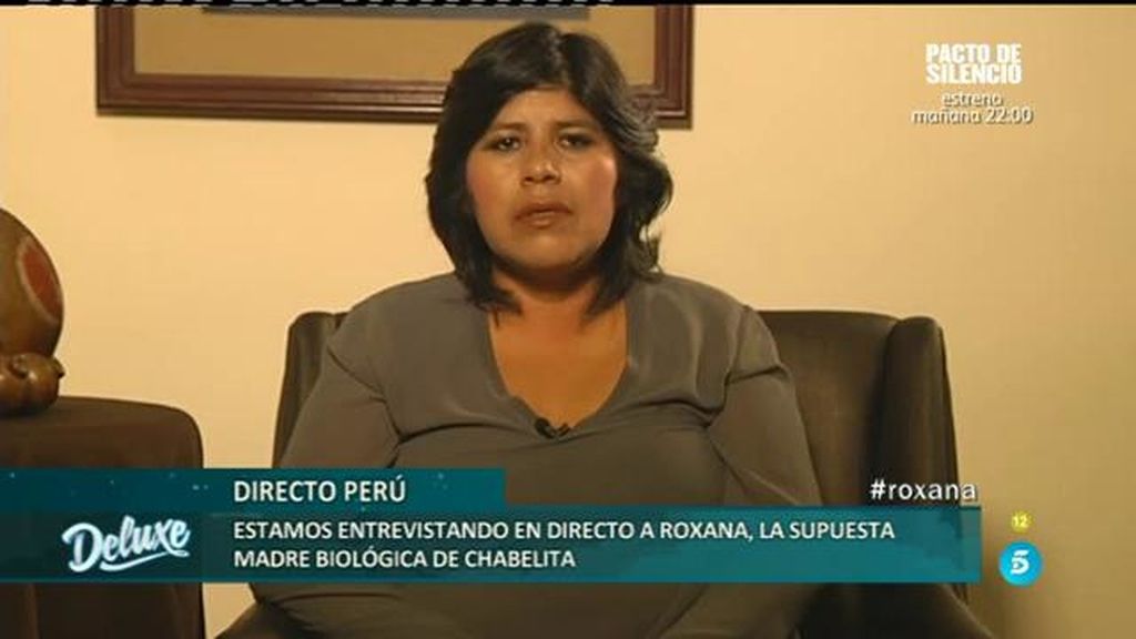 Roxana responde en directo desde Perú a las duras declaraciones de Chabelita
