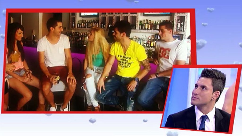 Ainhoa, una más entre los amigos de Erik