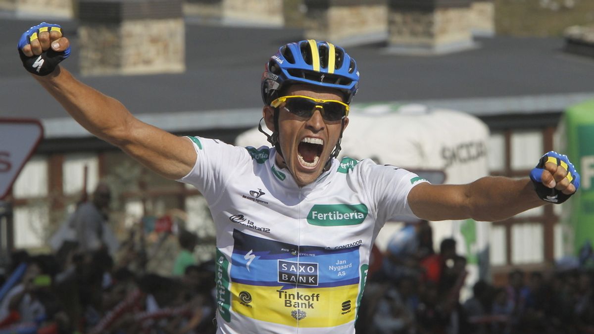 Alberto Contador (Saxobank) se proclama vencedor en la decimoséptima etapa de la 67 edición de la Vuelta a España