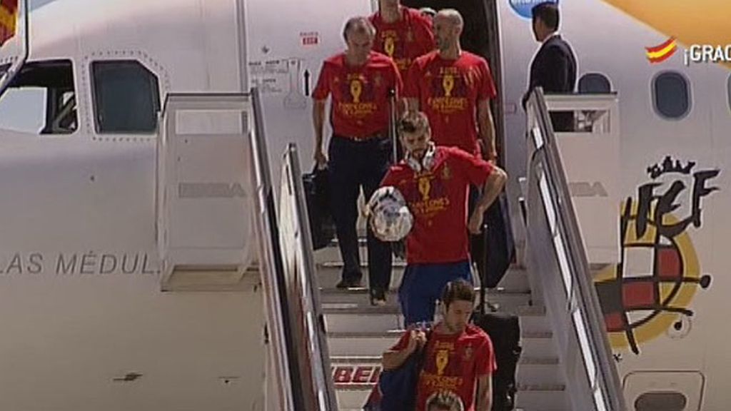 Los jugadores ya están en España