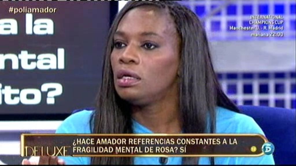 Carolina: "Amador no va a un programa porque no quiere hacer daño a Rosa"