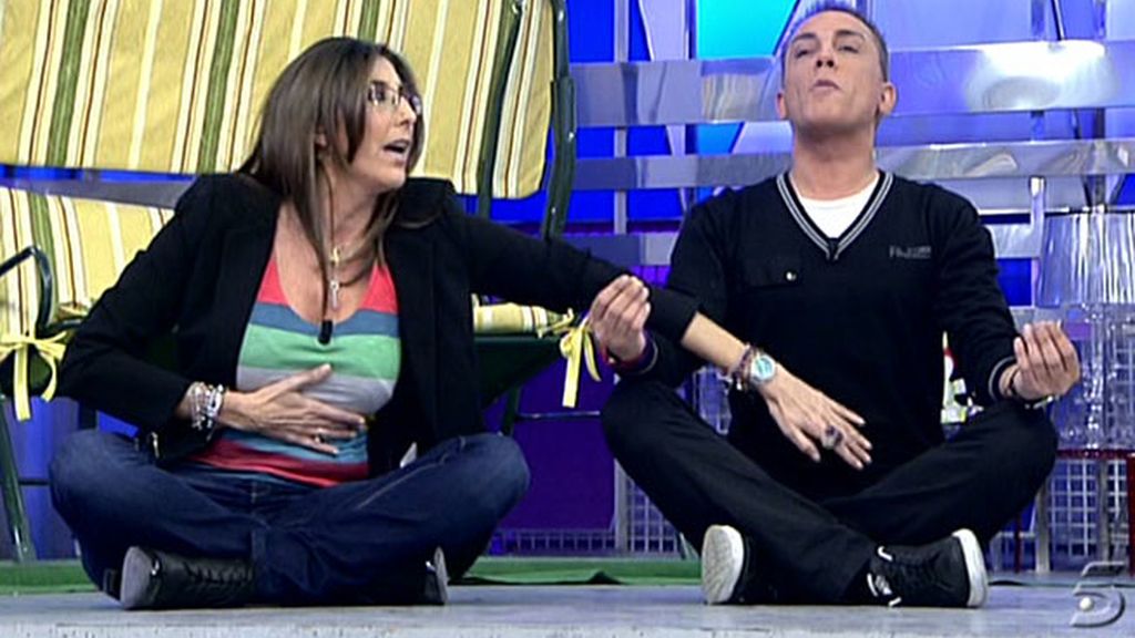 Una clase de yoga poco usual