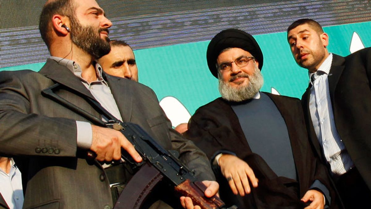 El líder de Hezbolá participa en una de las manifestaciones contra la película sobre Mahoma