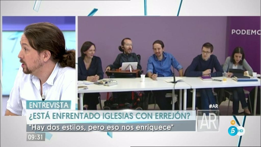 Pablo Iglesias: "Si Íñigo aspira a liderar Podemos sería legítimo"
