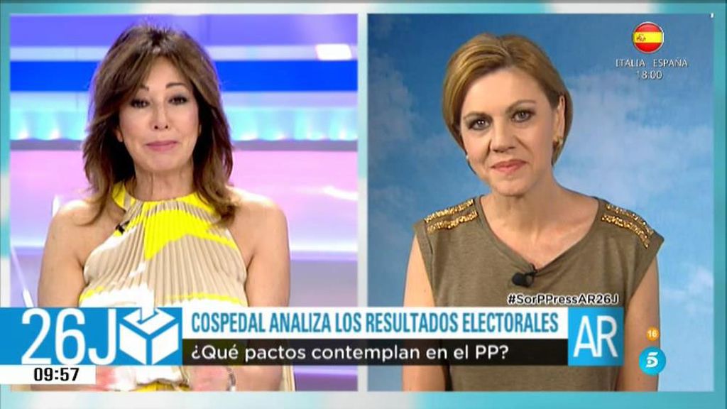 La entrevista íntegra a María D. de Cospedal