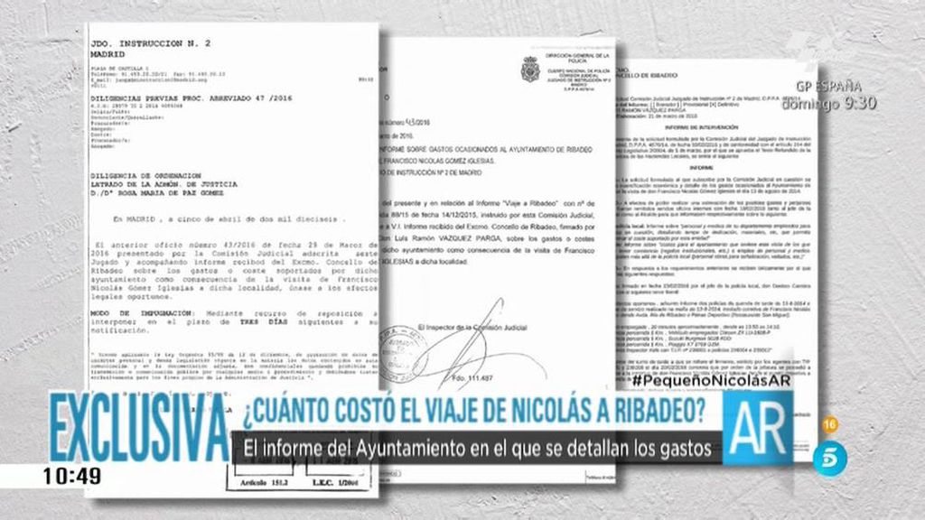 ¿Cuanto costó al Ayuntamiento de Ribadeo el viaje de Francisco Nicolás al municipio?