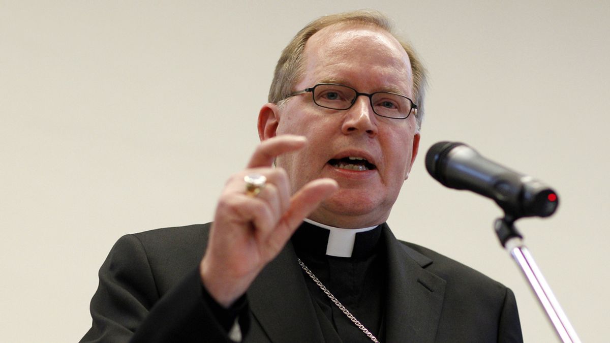 El arzobispo de Utrecht, Win Eijk en la conferencia de Zeist, Holanda