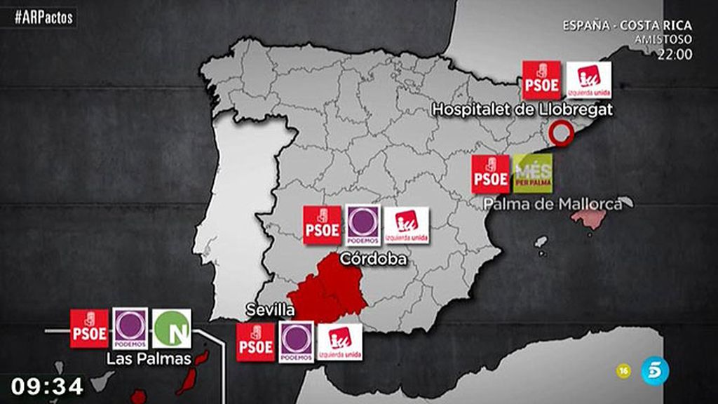 El PSOE ultima los pactos para ganar ayuntamientos