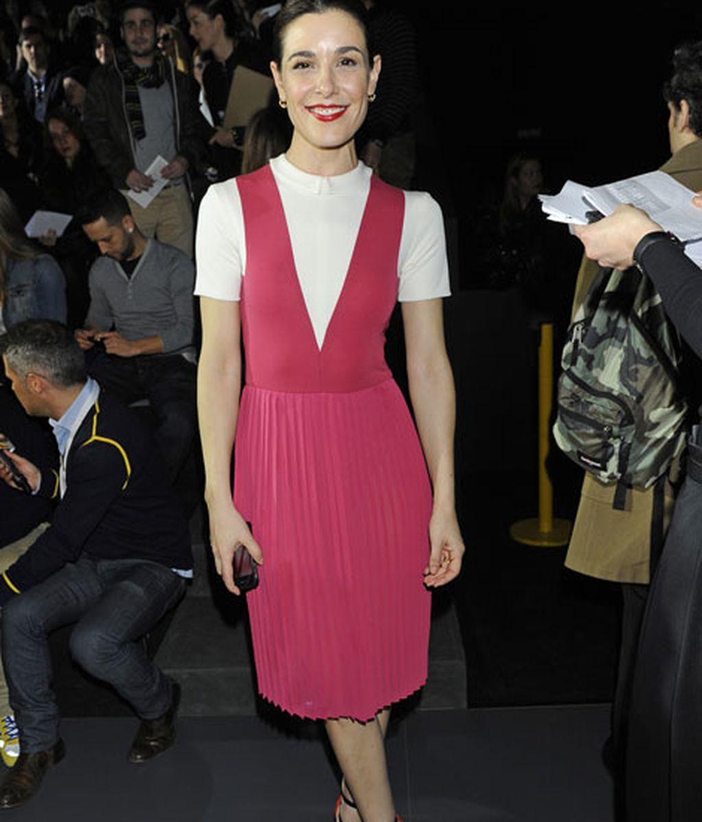 Raquel Sánchez Silva en el desfile de Davidelfin