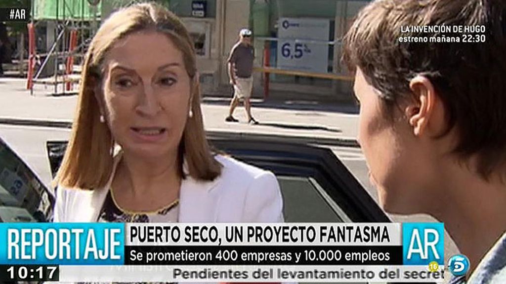 Ana Pastor, sobre Puerto Seco: "Estamos ultimando para que se pueda poner en marcha"