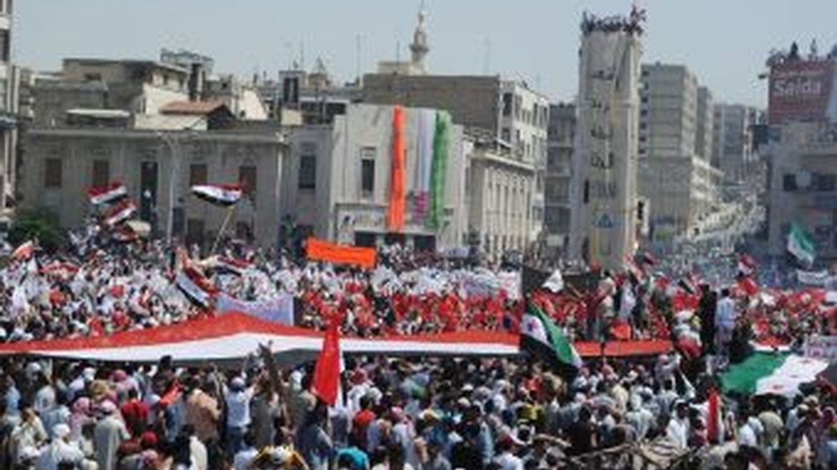 Las multitudinarias protestas en la ciudad siria de Hama han sido reprimidas por el régimen de Bashar al-Assad. Foto archivo Reuters