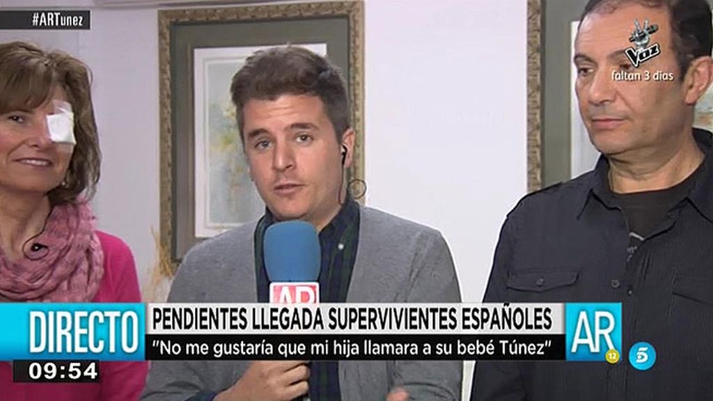 David, padre de la española que permaneció escondida en Túnez: "Ella y el bebé están bien"