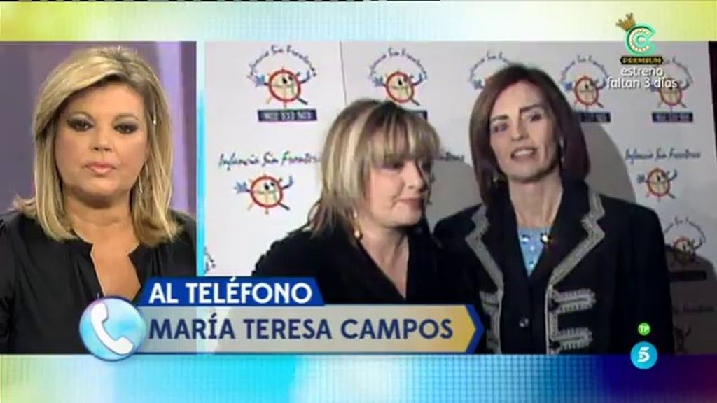 Mª Teresa Campos: "Como ha pasado de esta manera tan brutal estamos todos noqueados"