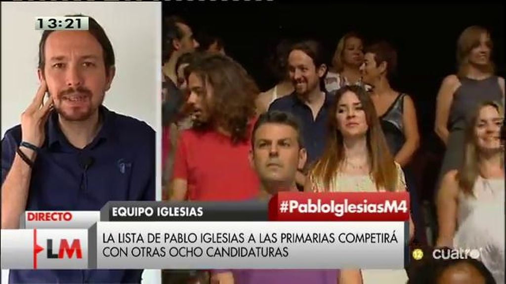 P. Iglesias: “Nos encantaría que PP y PSOE se acercaran al  15% de lo que hacemos nosotros en participación”