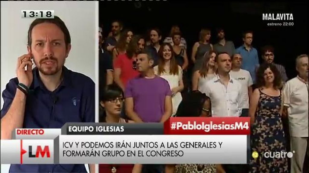 P. Iglesias, sobre la candidatura con ICV: “Es la dirección correcta en la que avanzar en la manera que entendemos la unidad popular”
