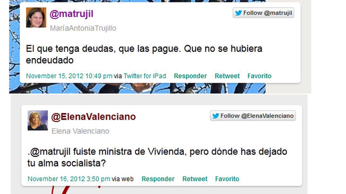 rifirrafe Valenciano Ex ministra de vivivenda Trujillo