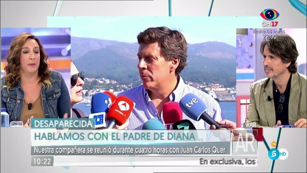 S. Fonseca: "Juan Carlos Quer está destruido por la desaparición de su Diana"