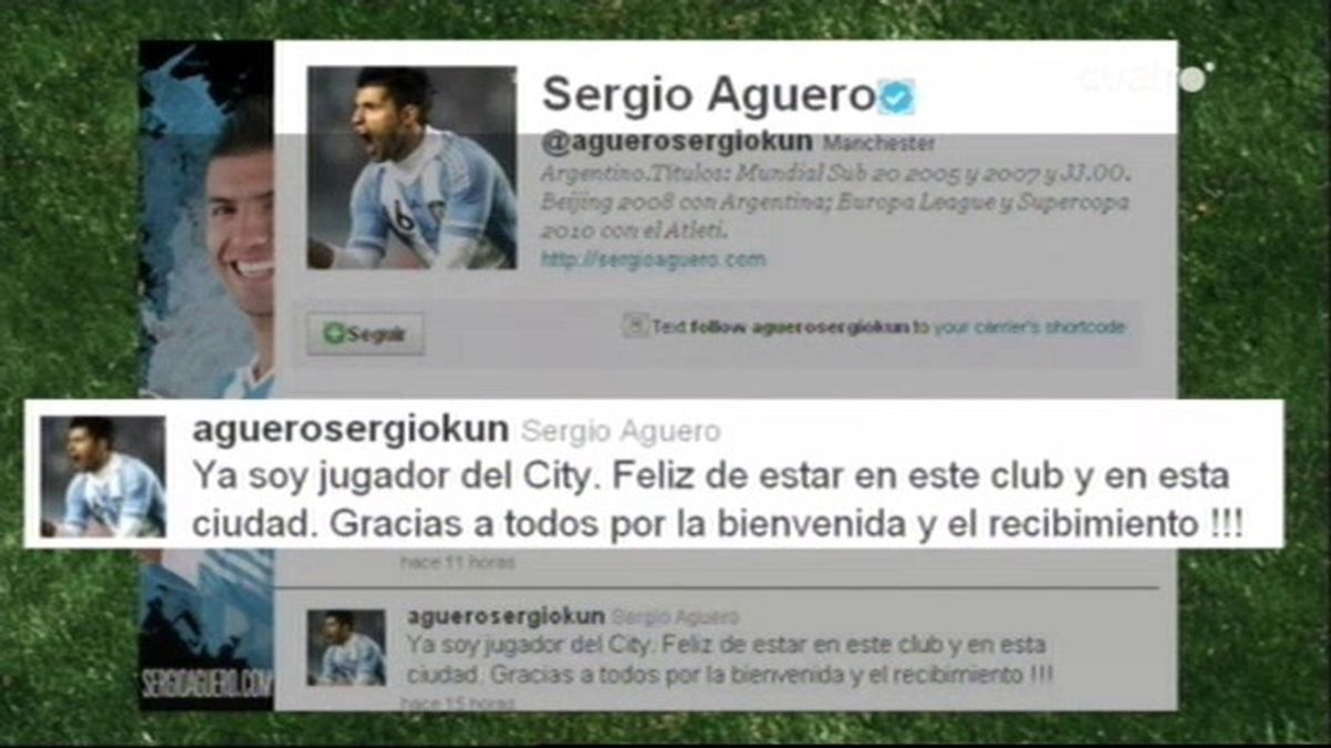 Agüero: "Ya soy jugador del City" Agüero: "Ya soy jugador del City"