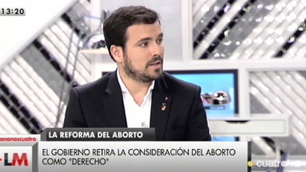 A. Garzón: "El PP, desesperado por ganar votos, está intentado reaccionar como puede"