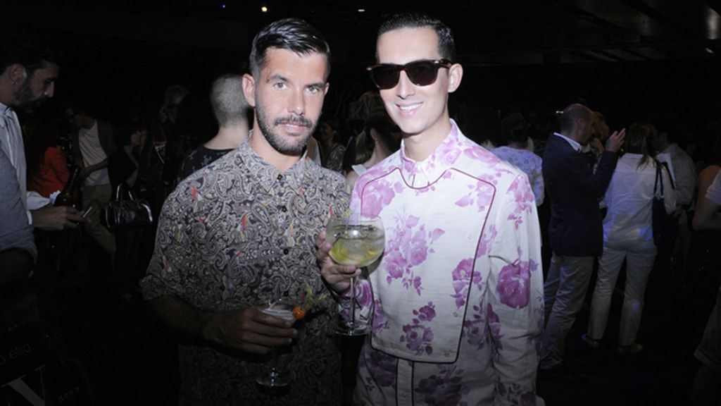 Junto a Pedriño tras el desfile de Ana Locking