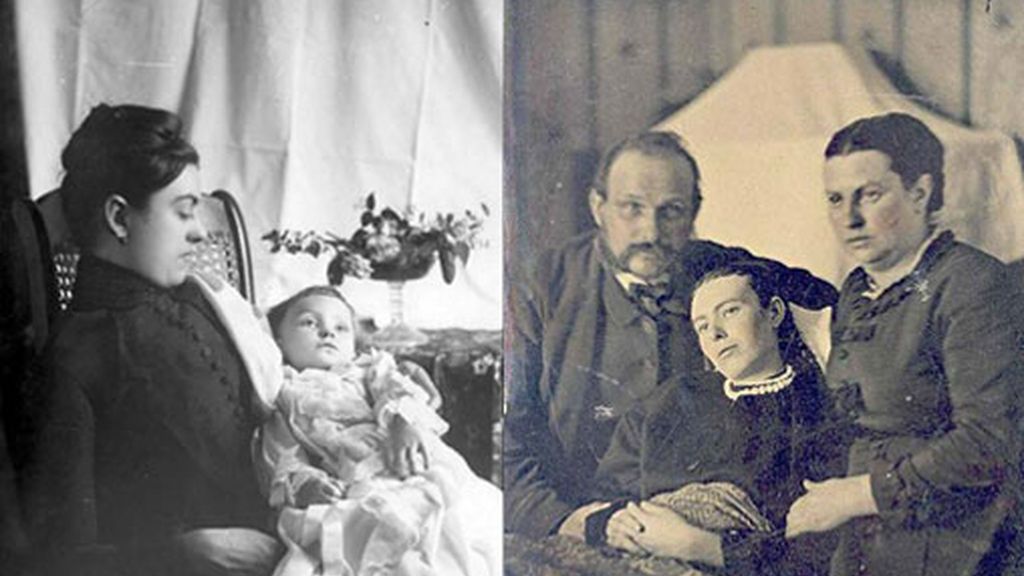 Las fotografías post-mortem, de moda en la época victoriana