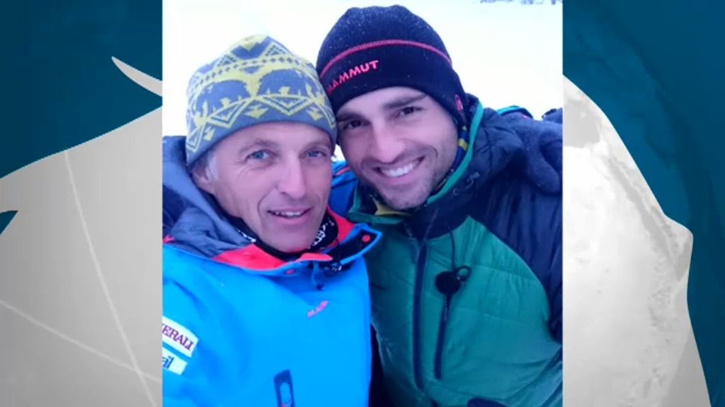 El 'selfie' de Jesús Calleja con David Bustamante en la nieve de Noruega