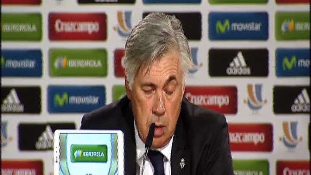 Ancelotti: "Si repetimos el partido de hoy ganamos la Supercopa"