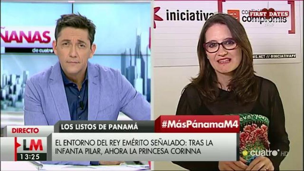Mónica Oltra: “La empresa en Panamá puede ser legal, pero es indecente”