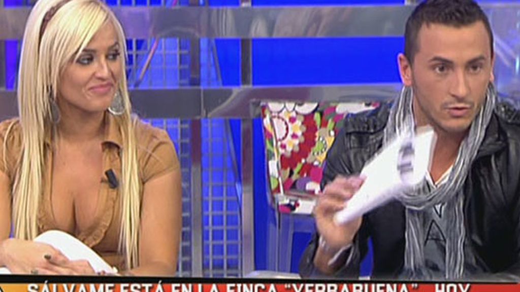 Chari y Rubén discuten en 'Sálvame'