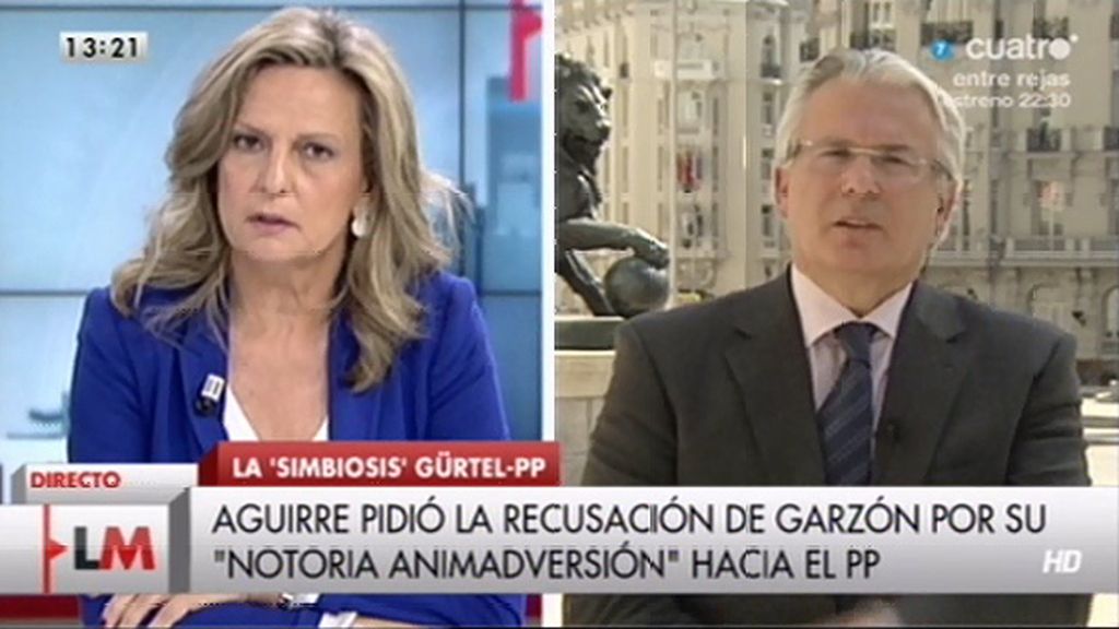 Garzón: "Discrepo profundamente de la sentencia, por eso estoy impugnándola ante el Tribunal Europeo"