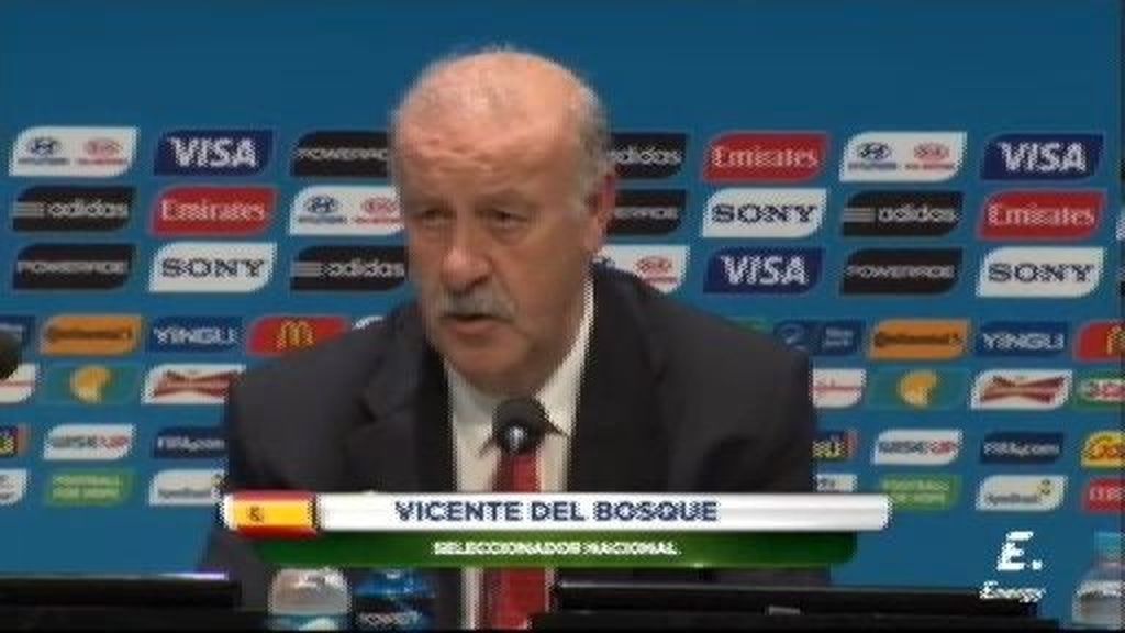 Del Bosque: "Estamos apeados porque no hemos sido mejores que Holanda y Chile"