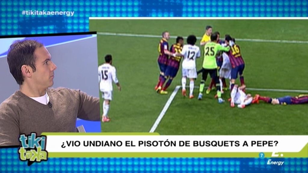 Antonio Romero: "Iniesta ve la acción de Busquets a Pepe y se lo lleva de la jugada"