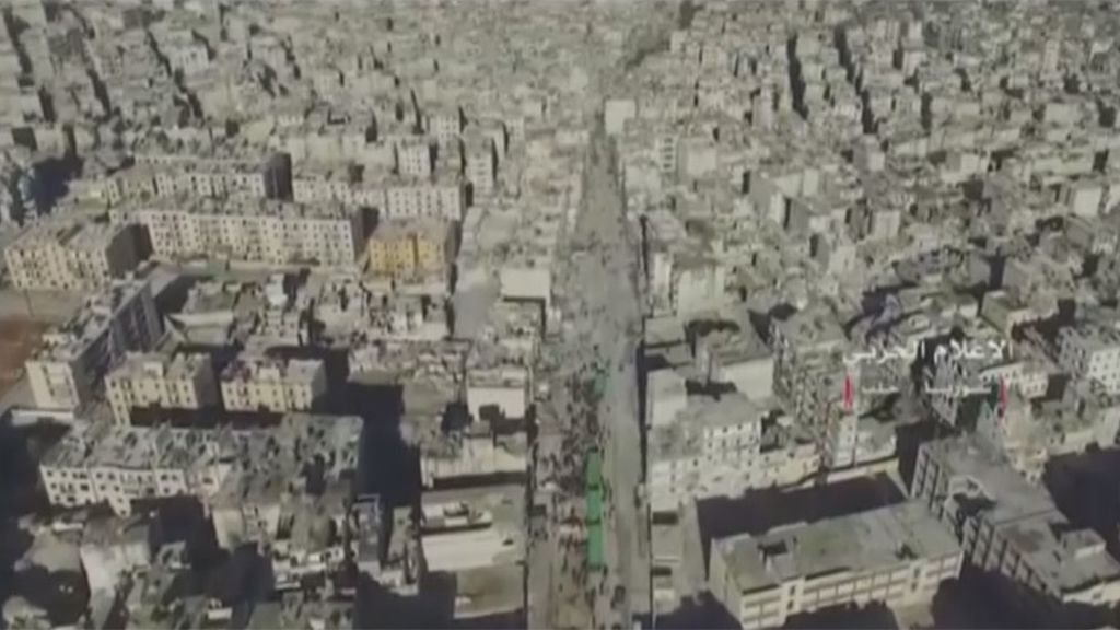 Alepo muestra la cara de la destrucción desde el aire