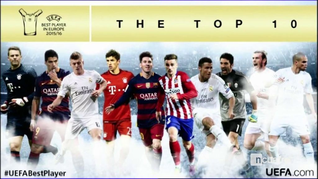 Siete de los diez nominados a mejor jugador de Europa juegan en la Liga española